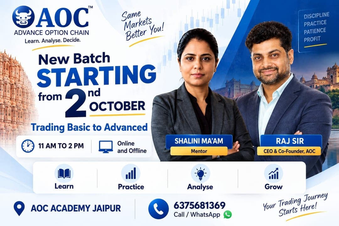 October 2026 | AOC ACADEMY JAIPUR | BY SHALINI SHARMA | BASIC TO ADVANCE TRAINING AND MENTORSHIP
